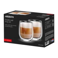 Набір склянок Ardesto з подвійними стінками BR 250 мл 2 шт прозорий (AR2625BR) - 2