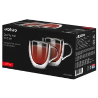 Набір чашок Ardesto BHR 300 мл 2 шт прозорий (AR2630BHR) - 2