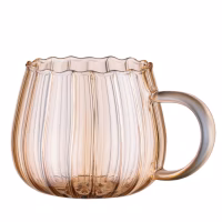 Набір чашок Ardesto Golden Moon 350мл, 2шт, боросилікатне скло, прозорий (AR2635BGG) - Image 2