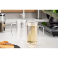 Набір чашок Ardesto BHR 400 мл 2 шт прозорий (AR2640BHR) - 5