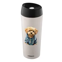 Термокружка Ardesto Coffee Time Maltipoo 450мл, нержавіюча сталь, бежевий (AR2645MP) - Зображення 3