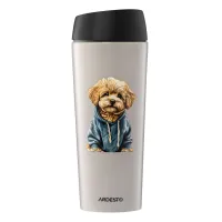 Термокружка Ardesto Coffee Time Maltipoo 450мл, нержавіюча сталь, бежевий (AR2645MP) - Зображення 1