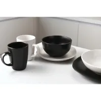 Тарілка Ardesto Molize Dessert Quadrate 20 см Black (AR2919MB) - 4