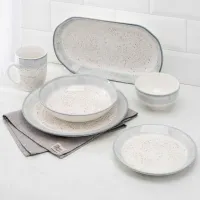 Чашка Ardesto Siena, 360мл, порцеляна, біло-сірий (AR2936SW) - 9