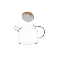 Заварник Ardesto Gemini боросилікатне скло бамбук прозорий 1200мл (AR3012GBM) - Изображение 2