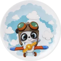 Комплект посуду Ardesto Panda Pilot порцеляна 3 предмети (AR3451PS) - 4