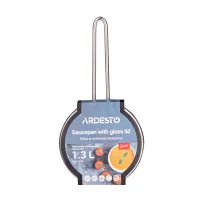 Ківш Ardesto Gemini Liguria, 1.3л, нержавіюча сталь (AR4313GB) - 3