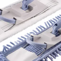 Швабра Ardesto Profe з 3-секційною ручкою 130 см та 2 змінними насадками 40 см Синя (ARHE1132SB) - 2