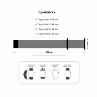 Ремінець до смарт-годинника Armorstandart Sport Band (3 Straps) для Apple Watch 49/46/45/44/42 (Series 1-3) Grey (ARM51950) - Image 4