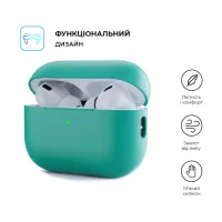 Чохол для навушників Armorstandart Silicone Case для Apple Airpods Pro 2 Mint Green (ARM64538) - Зображення 2