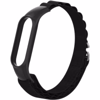 Ремінець до фітнес браслета Armorstandart AlpinaStyle Band для Xiaomi Mi Band 7/6/5/4 Black (ARM64987) - Image 1