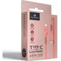 Дата кабель USB-C to Lightning 1.0m AR88 3A Peach Armorstandart (ARM65289) - Зображення 4