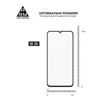 Скло захисне Armorstandart Pro Samsung A34 5G (A346) Black (ARM66207) - 3