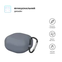 Чохол для навушників Armorstandart Hang Case для Samsung Galaxy Buds FE/2/2Pro/Live/Pro Grey (ARM67063) - 2