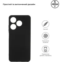 Чохол до мобільного телефона Armorstandart Matte Slim Fit Tecno Spark 10 4G (KI5q) Camera cover Black (ARM67818) - 2