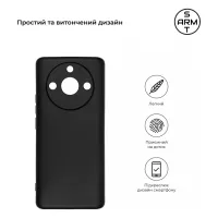 Чохол до мобільного телефона Armorstandart Matte Slim Fit Realme 11 Pro / 11 Pro+ Camera cover Black (ARM69152) - 3