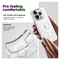 Чохол до мобільного телефона Armorstandart Unit MagSafe Apple iPhone 15 Pro Matte Clear Silver (ARM69349) - 2