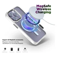 Чохол до мобільного телефона Armorstandart Unit MagSafe Apple iPhone 15 Pro Max Matte Clear Silver (ARM69350) - 3