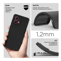 Чохол до мобільного телефона Armorstandart Matte Slim Fit Motorola G84 5G Camera cover Black (ARM70883) - 3