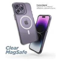 Чохол до мобільного телефона Armorstandart Clear Magsafe Apple iPhone 15 Pro Max Tansparent (ARM71052) - Зображення 3