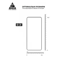 Скло захисне Armorstandart Pro Motorola G54 / G54 Power Black (ARM71082) - 3