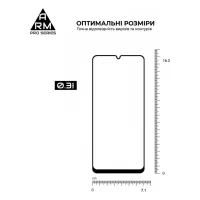 Стекло защитное Armorstandart Pro Samsung A05 (A055) / A05s (A057) Black (ARM71789) - Изображение 3