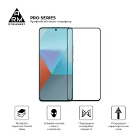 Скло захисне Armorstandart Pro Xiaomi Redmi Note 13 Pro 5G Black (ARM71828) - 2