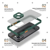 Чохол до мобільного телефона Armorstandart Frosted Matte Realme C51/C53 Dark Green (ARM72389) - 2