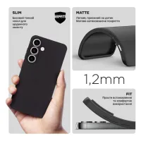 Чохол до мобільного телефона Armorstandart Matte Slim Fit Samsung S24 Camera cover Black (ARM72474) - 3