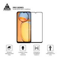 Скло захисне Armorstandart Pro Xiaomi Redmi 13C / Poco C65 Black (ARM73151) - 2