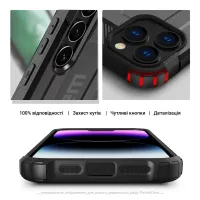 Чехол для мобильного телефона Armorstandart Panzer Samsung S24 Plus Grey (ARM75614) - Изображение 5