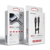 Дата кабель USB-C to Lightning 1.2m 20W black Armorstandart (ARM75865) - 2