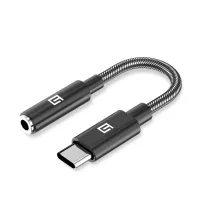 Перехідник USB-C M to 3.5mm F black Armorstandart (ARM76887) - 1