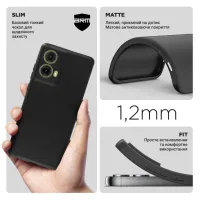 Чохол до мобільного телефона Armorstandart Matte Slim Fit Motorola G85 5G Camera cover Black (ARM77296) - 3