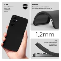 Чохол до мобільного телефона Armorstandart Matte Slim Fit Samsung M35 5G (M356) Camera cover Black (ARM77967) - 3