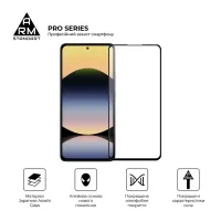 Скло захисне Armorstandart Pro Xiaomi Redmi Note 14 4G Black (ARM79679) - 2