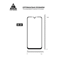 Скло захисне Armorstandart Pro Samsung A16 4G (A165) Black (ARM80171) - 3