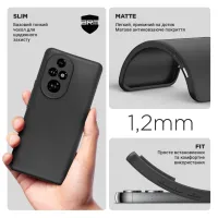 Чохол до мобільного телефона Armorstandart Matte Slim Fit Honor 200 Pro Camera cover Black (ARM80650) - 3