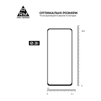 Скло захисне Armorstandart Pro Infinix Hot 50 Pro 4G Black (ARM80935) - 3