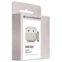 Чохол для навушників Armorstandart Hang Case для Apple AirPods 4 Antique white (ARM81279) - 3