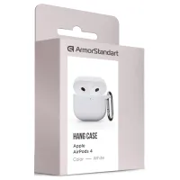 Чохол для навушників Armorstandart Hang Case для Apple AirPods 4 White (ARM81295) - 3