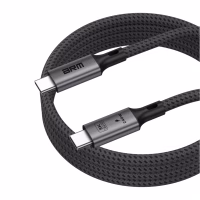 Дата кабель USB-C to USB-C 1.0m USB4 40Gbps 240W 8K60Hz black Armorstandart (ARM81921) - Image 5