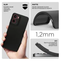 Чохол до мобільного телефона Armorstandart Matte Slim Fit Motorola G05 / E15 Camera cover Black (ARM82997) - 3