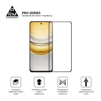 Скло захисне Armorstandart Pro Realme 14x 5G Black (ARM83557) - Зображення 2