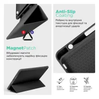 Чохол до планшета Armorstandart Smart Fold Pen Xiaomi Redmi Pad 2 Black (ARM86105) - 7