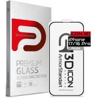 Скло захисне Armorstandart Icon 3D Apple iPhone 17 / 16 Pro (ARM86213) - 1