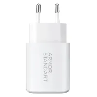 Зарядний пристрій Armorstandart 1xUSB-C PD20W + 1xUSB QC3.0 GaN white (ARM87067) - 2