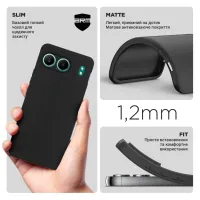Чохол до мобільного телефона Armorstandart Matte Slim Fit OnePlus Nord 4 Camera cover Black (ARM88021) - 3