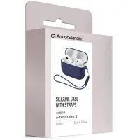 Чохол для навушників Armorstandart Silicone Case для Apple Airpods Pro 3 Dark Blue (ARM88292) - 2