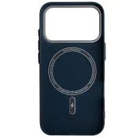 Чохол до мобільного телефона Armorstandart LikeCarbon2 MagCase Apple iPhone 17 Pro Kevlar Dark Blue (ARM88554) - Зображення 2